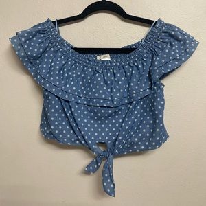 Polka Dot Crop Top